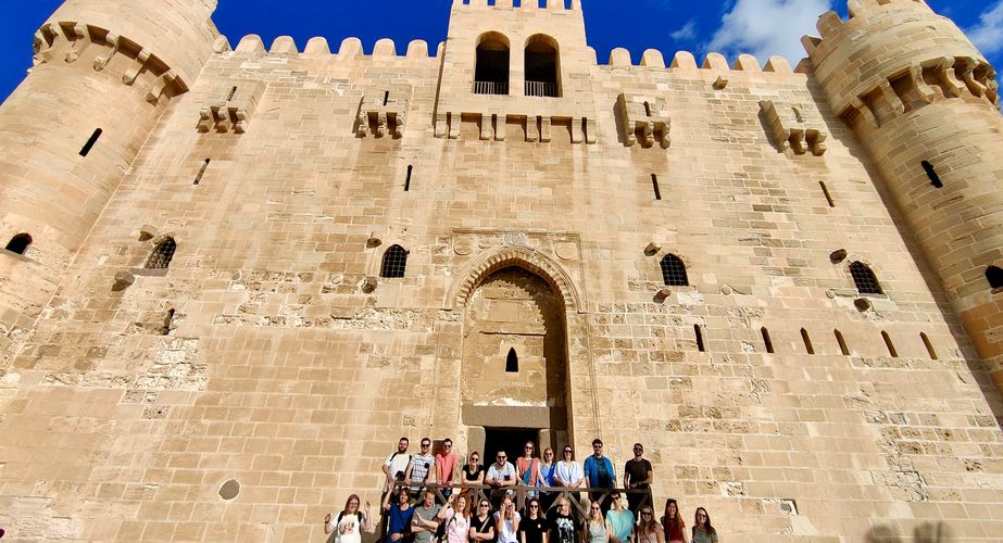 Citadel van Qaitbay in Alexandrië Citadel van Qaitbay in Alexandrië